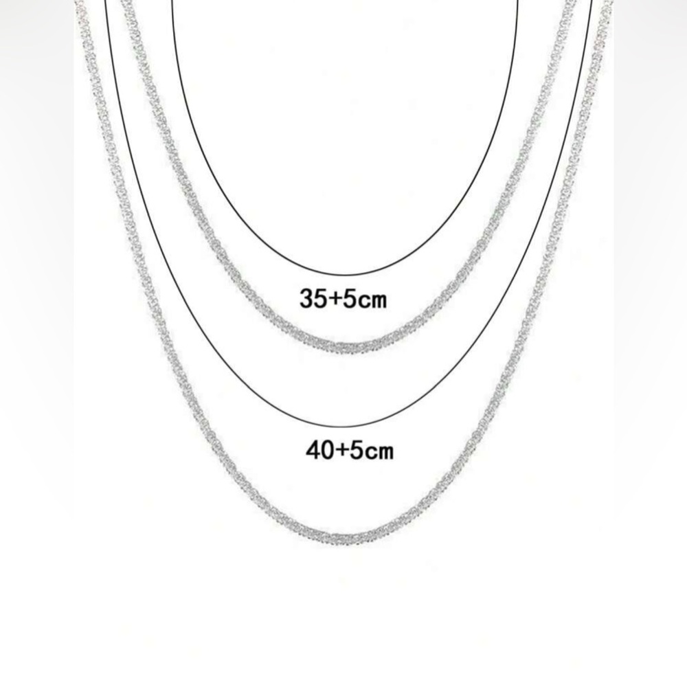 2pc Sparkling Collarbone Chains, NWT - Picture 4 of 5